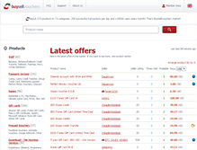 Tablet Screenshot of buysellvouchers.com
